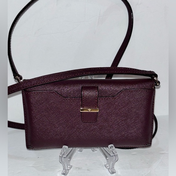 Kate Spade Crossbody Bag Wallet Plum - Picture 3 of 10